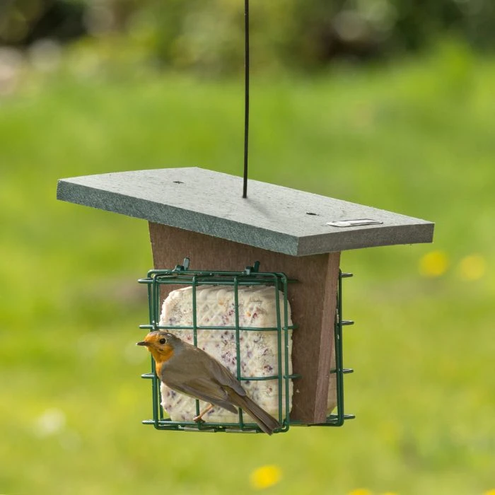 Monviso Recycled Peanut Cake Square Bird Feeder 3 Monviso Recycled Peanut Cake Square Bird Feeder