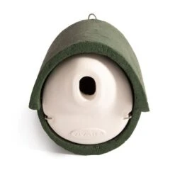 WoodStone® Alicante 32mm Oval Hole Nest Box (Green) -Nature Home Sales 90673 01