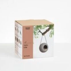 SingingFriend Bird Feeder Lisa (Grey) 7 SingingFriend Bird Feeder Lisa (Grey) -Nature Home Sales lisa grey iron hook packaging