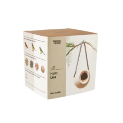 SingingFriend Bird Feeder Lisa (dusty Beige) -Nature Home Sales r002 lisa beige in packaging